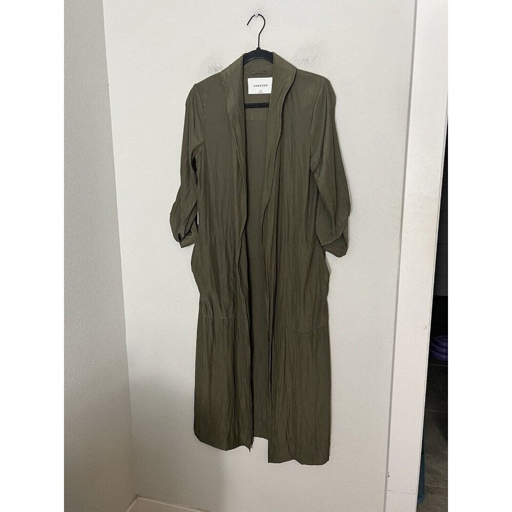 Babaton Olive Green Long Jacket